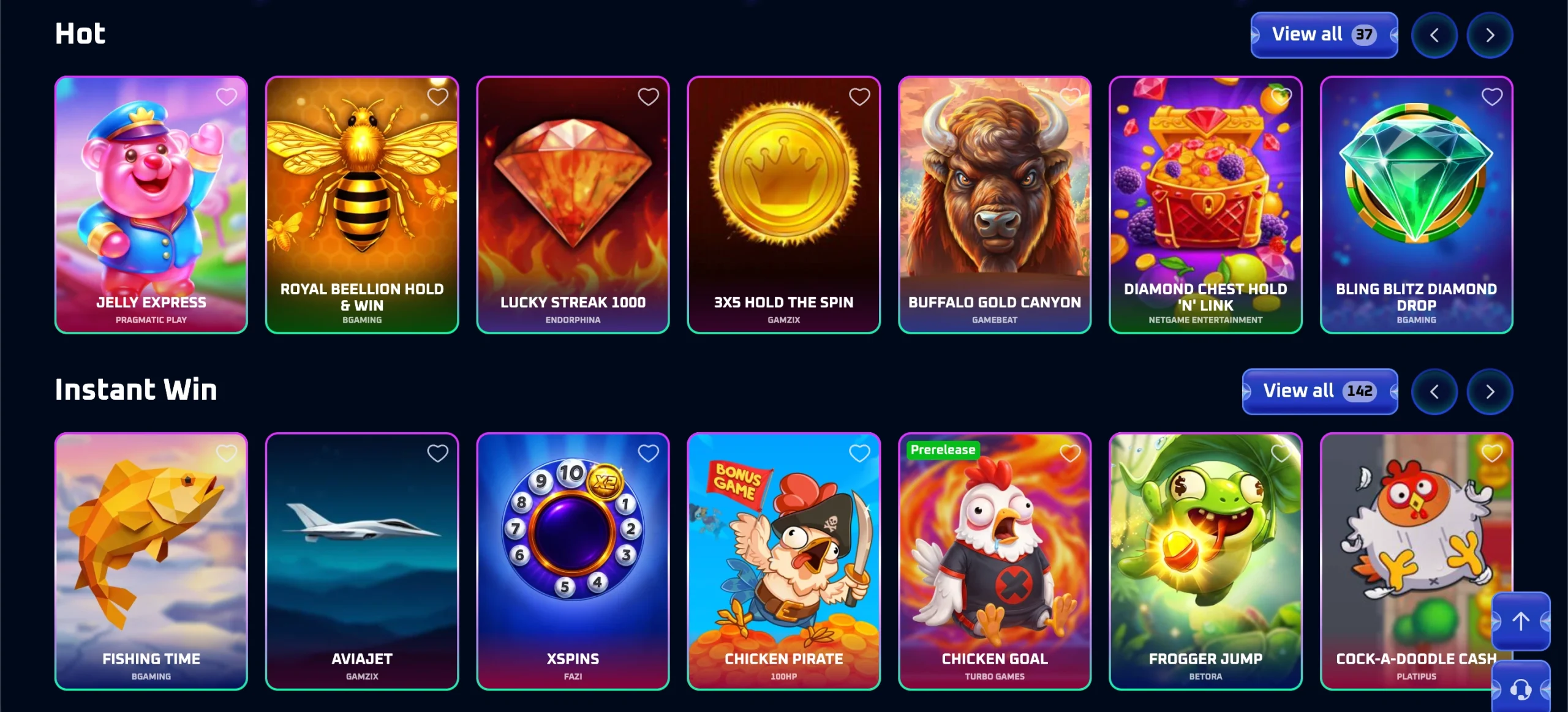 Bonos, fichas y recompensas de casino